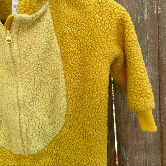 Disney Simba Yellow One Piece Costume Pajama Baby Kids Size 3 - Picture 4 of 15